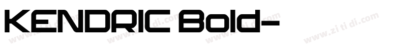 KENDRIC Bold字体转换
